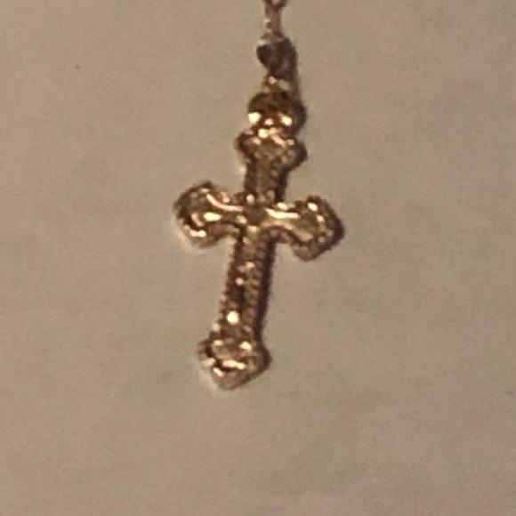 NWT Rosetone Gold Religious Necklace on a beautiful chain. - Picture 3 of 11